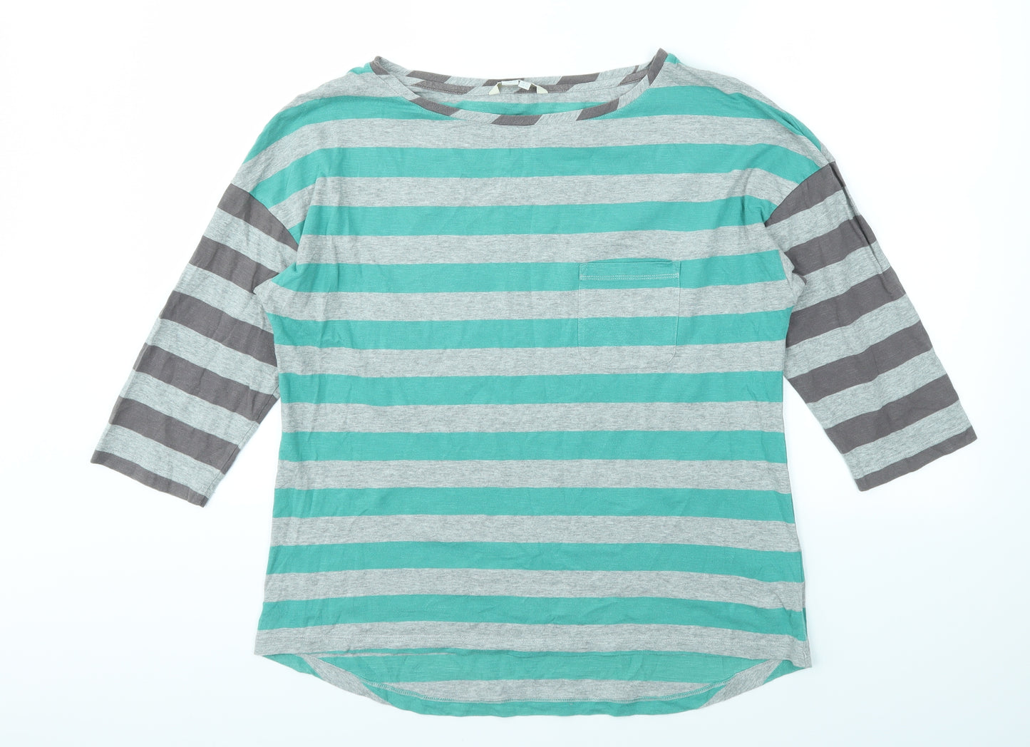 BODEN  Womens Multicoloured Striped  Basic T-Shirt Size 16