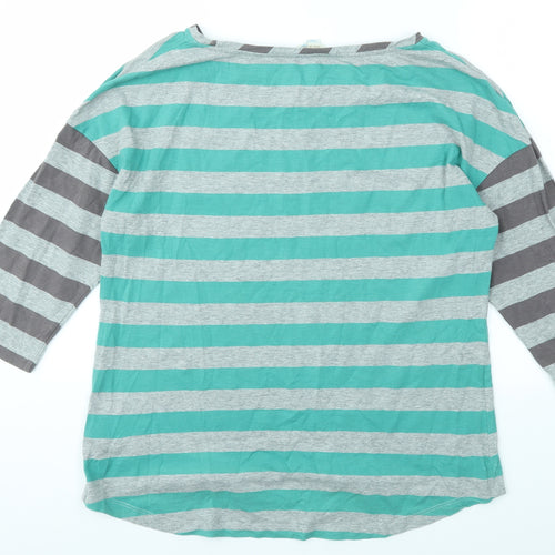 BODEN  Womens Multicoloured Striped  Basic T-Shirt Size 16