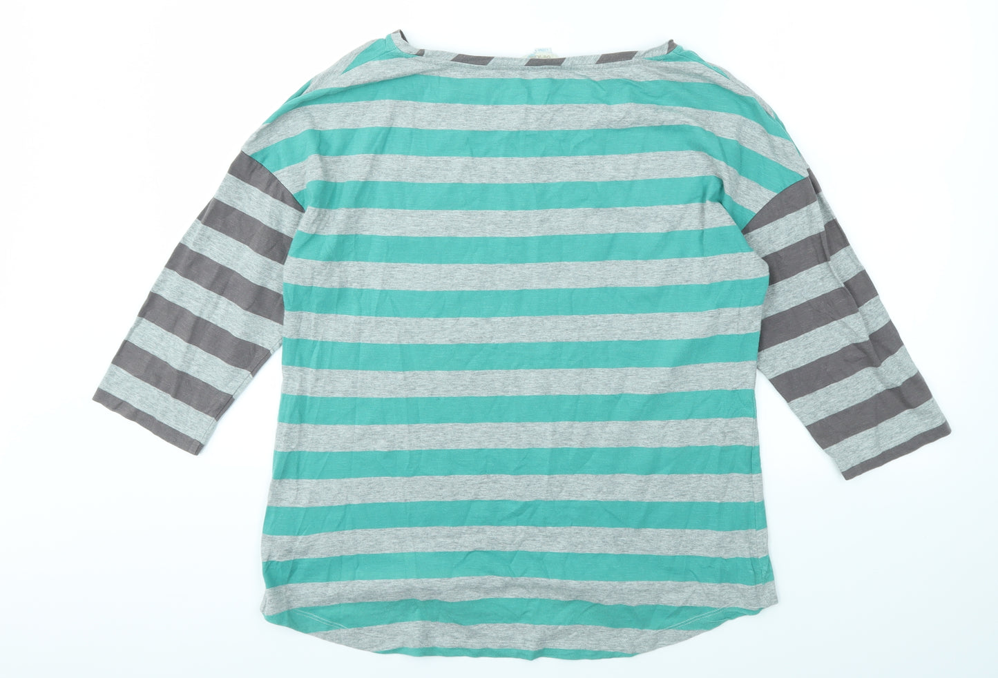 BODEN  Womens Multicoloured Striped  Basic T-Shirt Size 16
