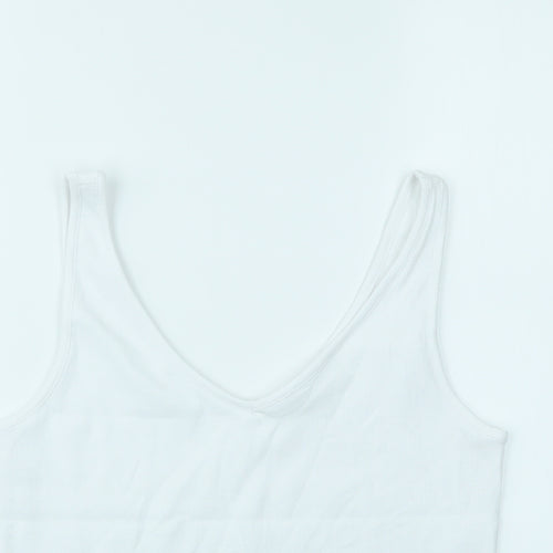 New Look Womens White   Basic T-Shirt Size 16