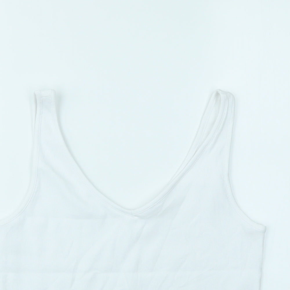 New Look Womens White   Basic T-Shirt Size 16
