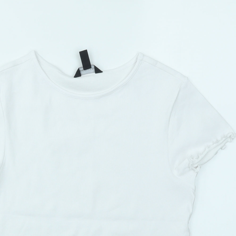 New Look Womens White   Basic T-Shirt Size 16