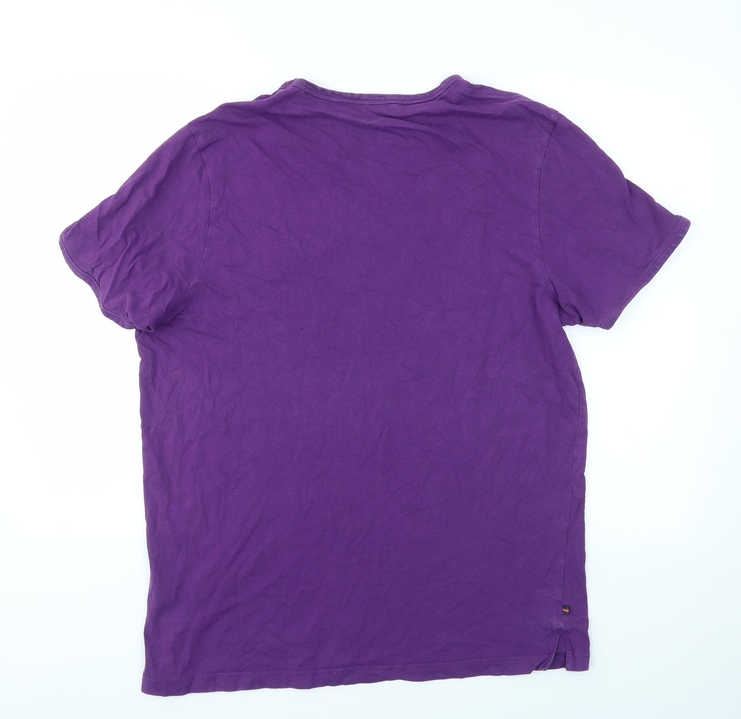 Luke Mens Purple    T-Shirt Size M