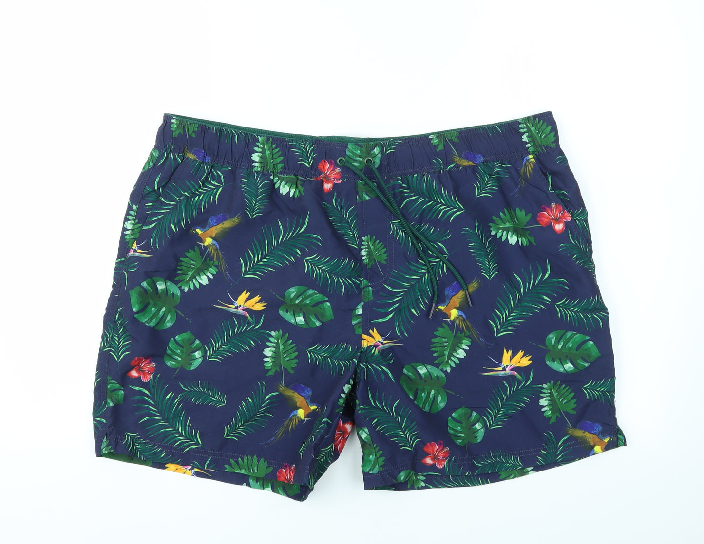 Steel & Jelly Mens Multicoloured Geometric  Sweat Shorts Size XL - stretch waistband