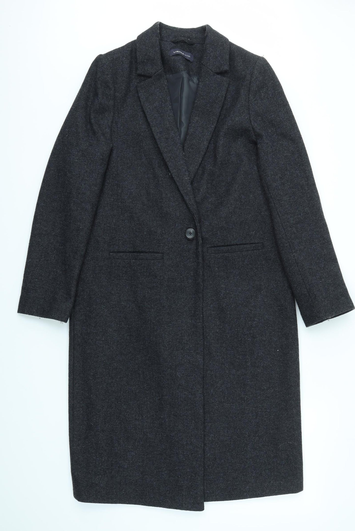 M&S Womens Black   Jacket Coat Size 12