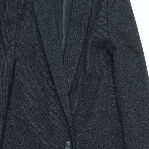 M&S Womens Black   Jacket Coat Size 12