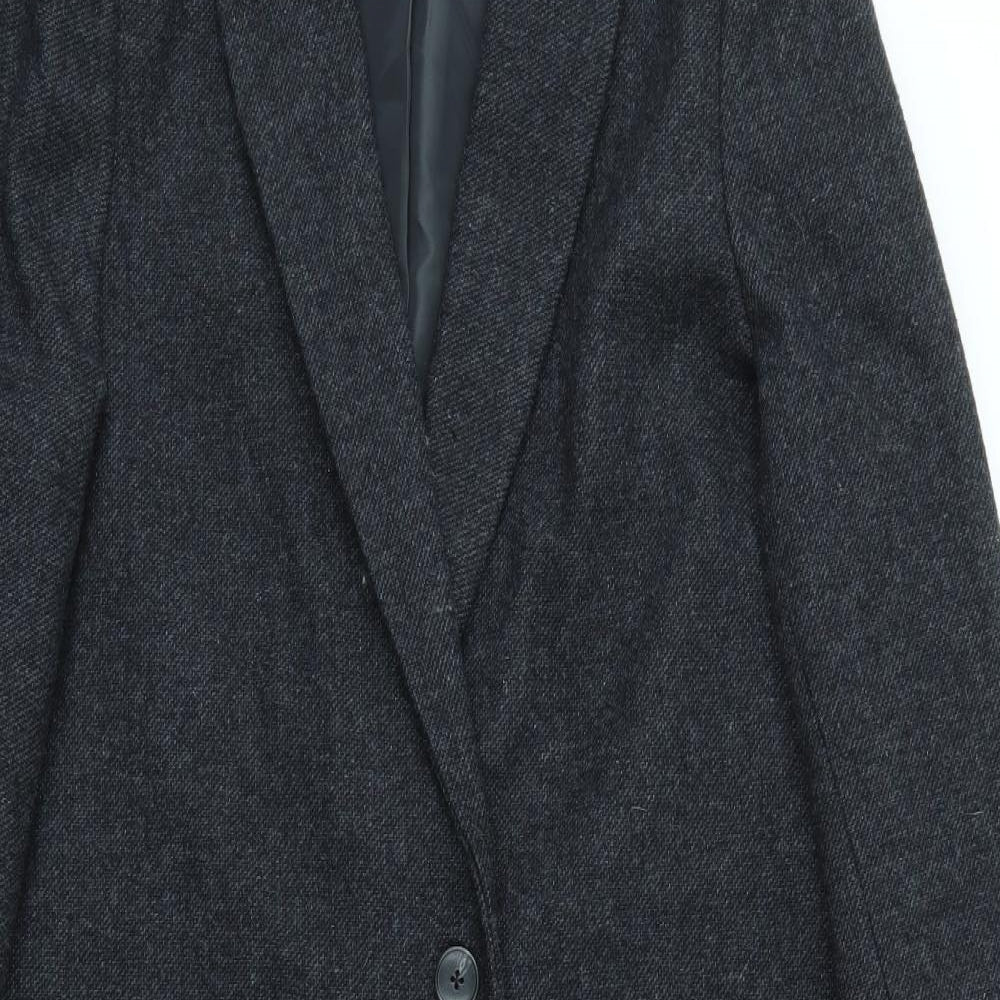 M&S Womens Black   Jacket Coat Size 12