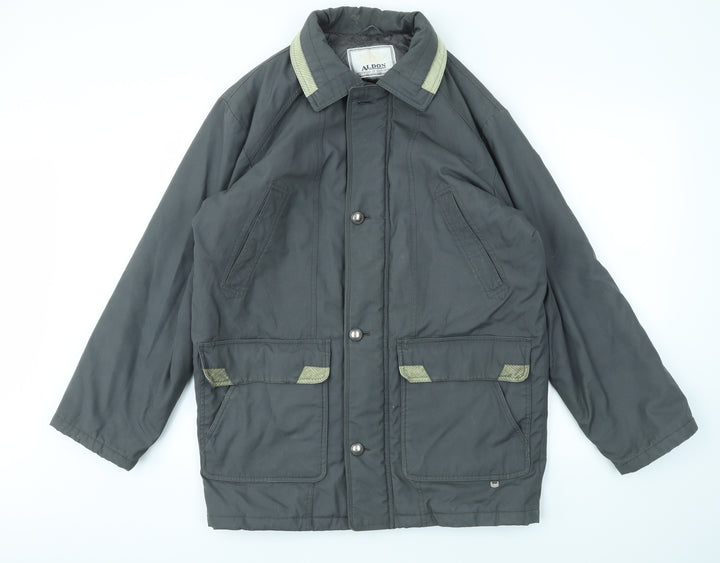 ALDON Mens Grey Jacket Coat Size S