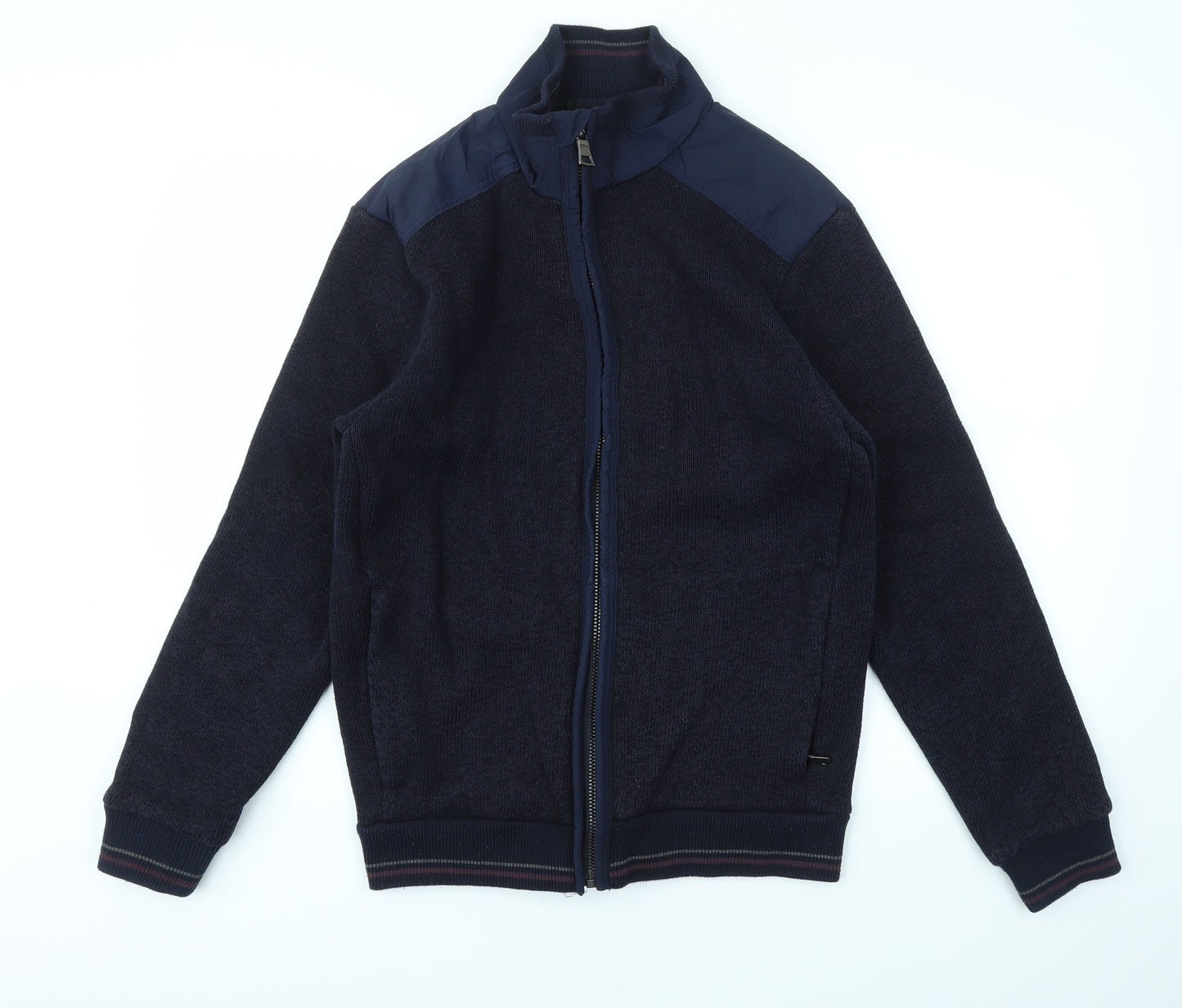 M&S Mens Blue   Full Zip Hoodie Size S