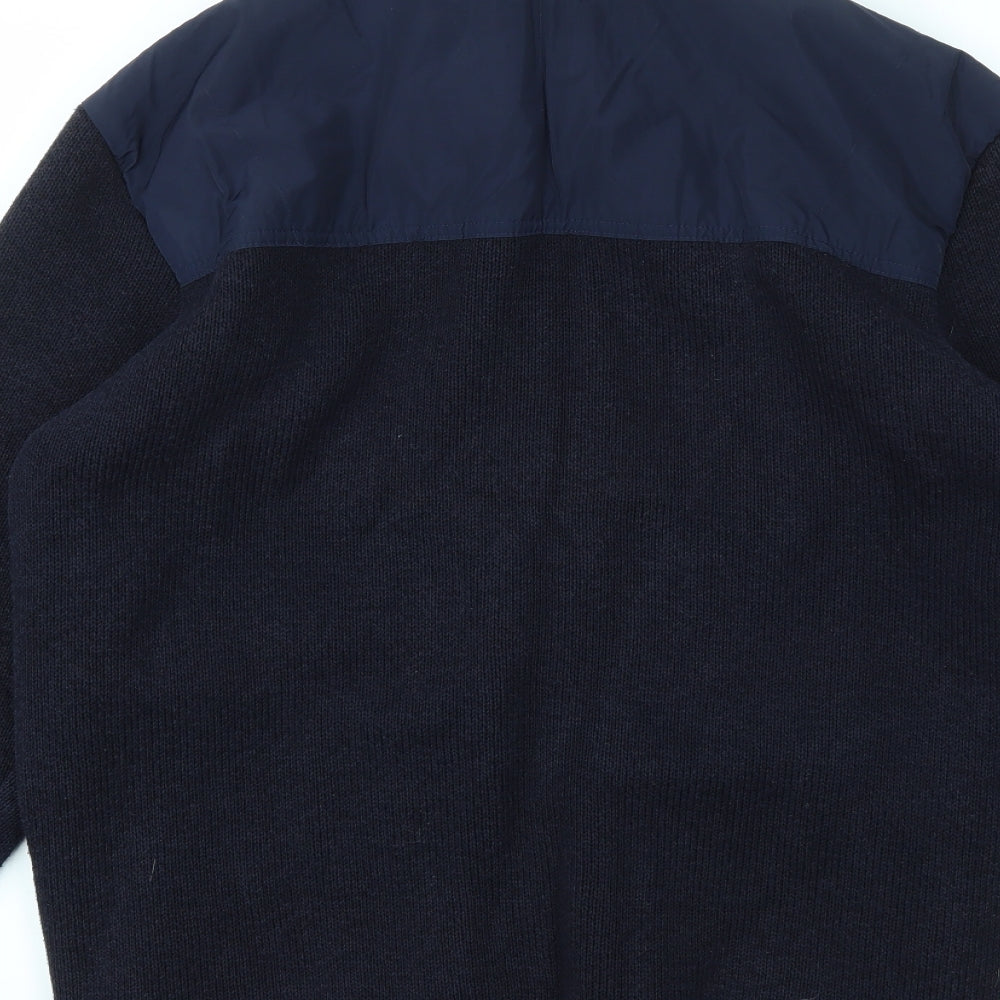 M&S Mens Blue   Full Zip Hoodie Size S