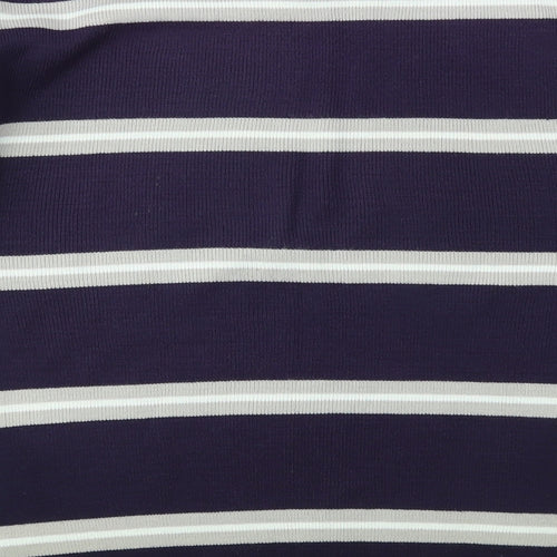 RRAPIDFIRE Mens Purple Striped  Pullover Sweatshirt Size S
