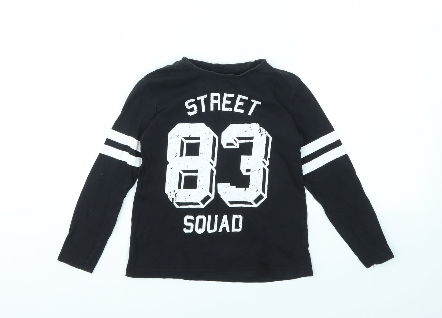 VRS Boys Black   Basic T-Shirt Size 4-5 Years