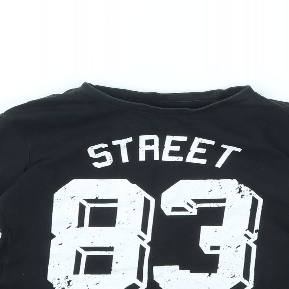 VRS Boys Black   Basic T-Shirt Size 4-5 Years
