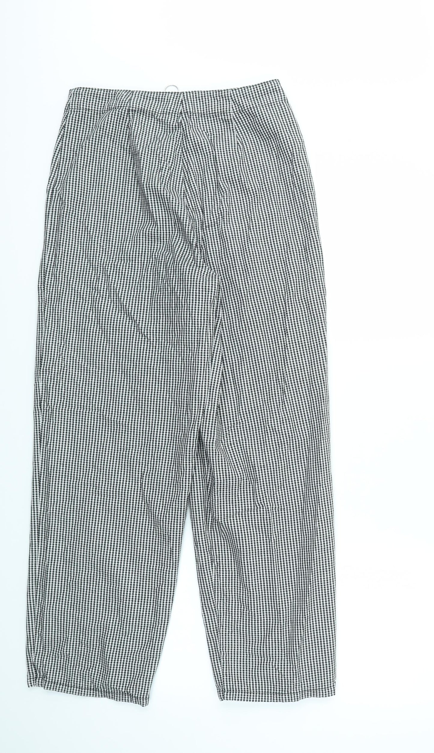 ASOS Womens Grey Check  Trousers  Size 10 L29 in