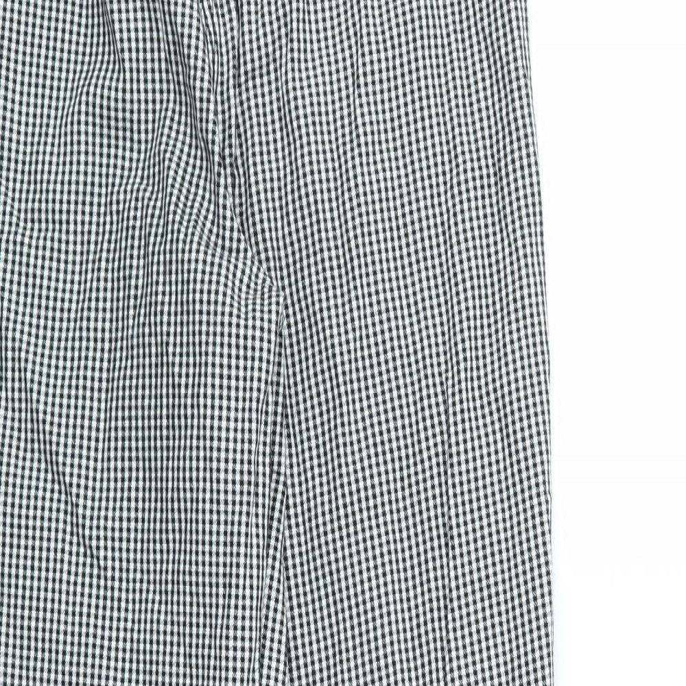 ASOS Womens Grey Check  Trousers  Size 10 L29 in