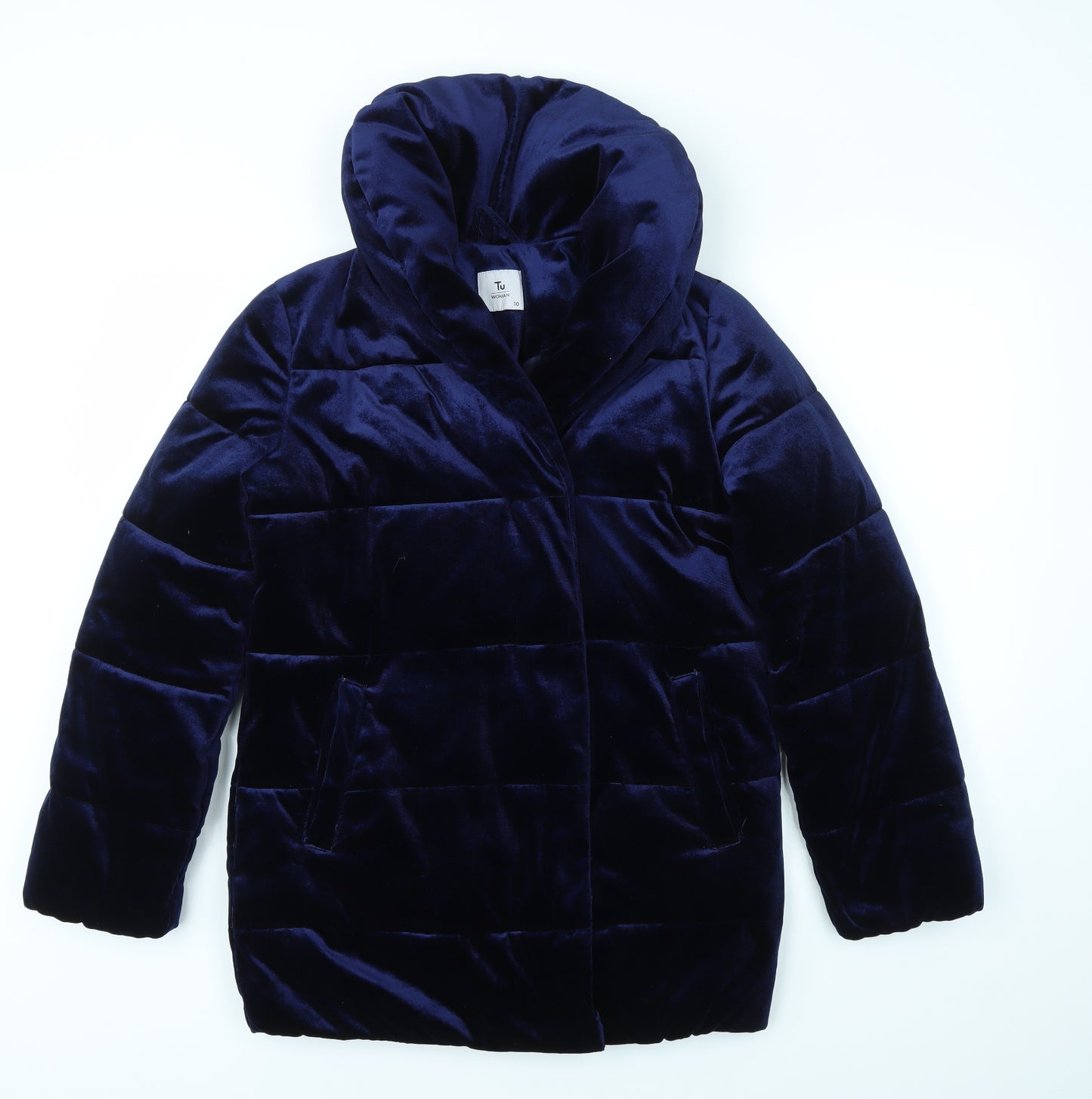 TU Womens Blue   Jacket Coat Size 10