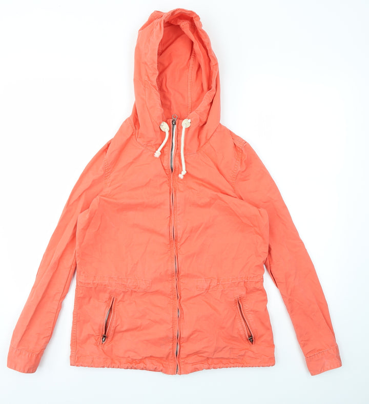 H&M Womens Orange Jacket Coat Size 4