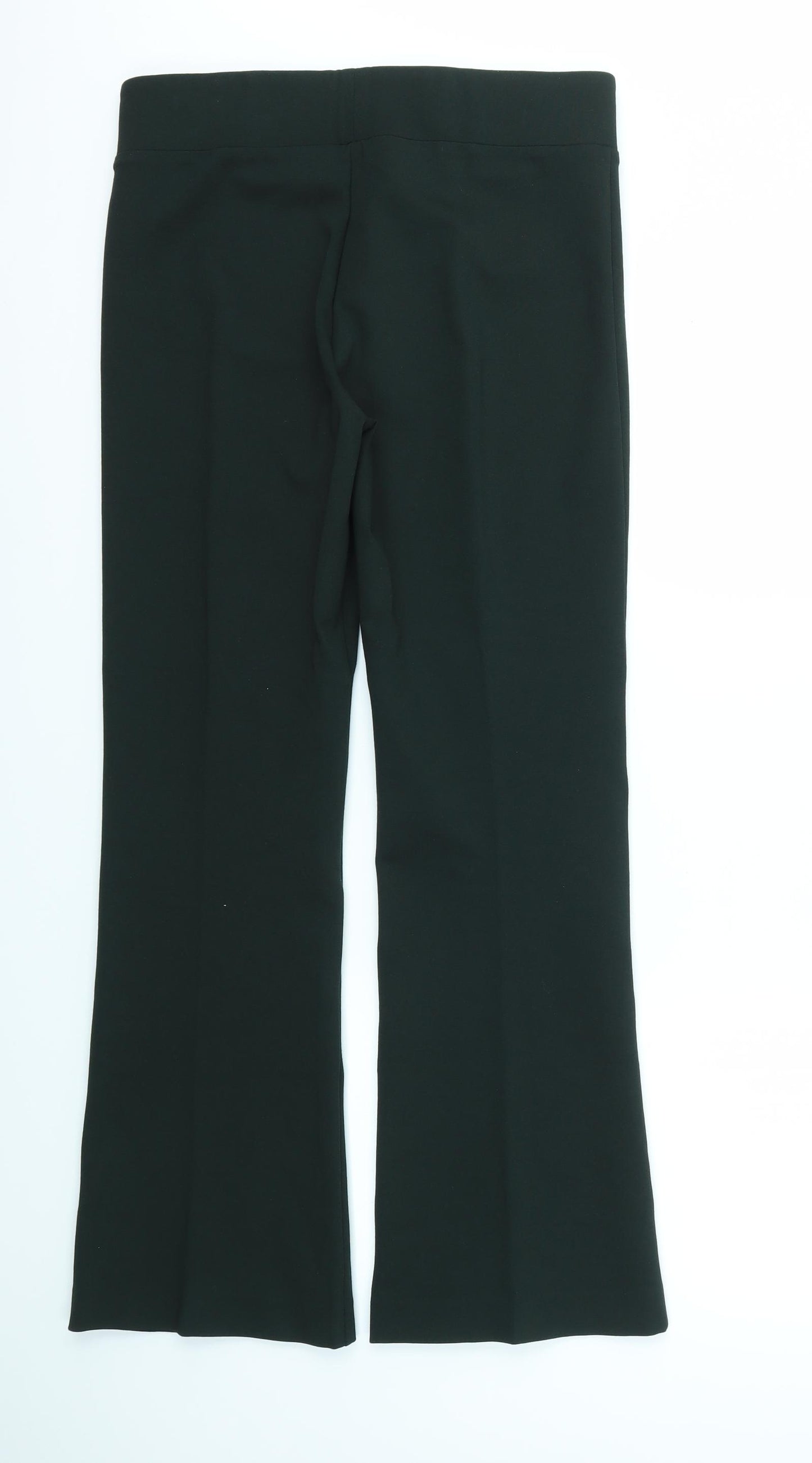 M&S Womens Green   Trousers  Size 14 L30 in - stretch waistband
