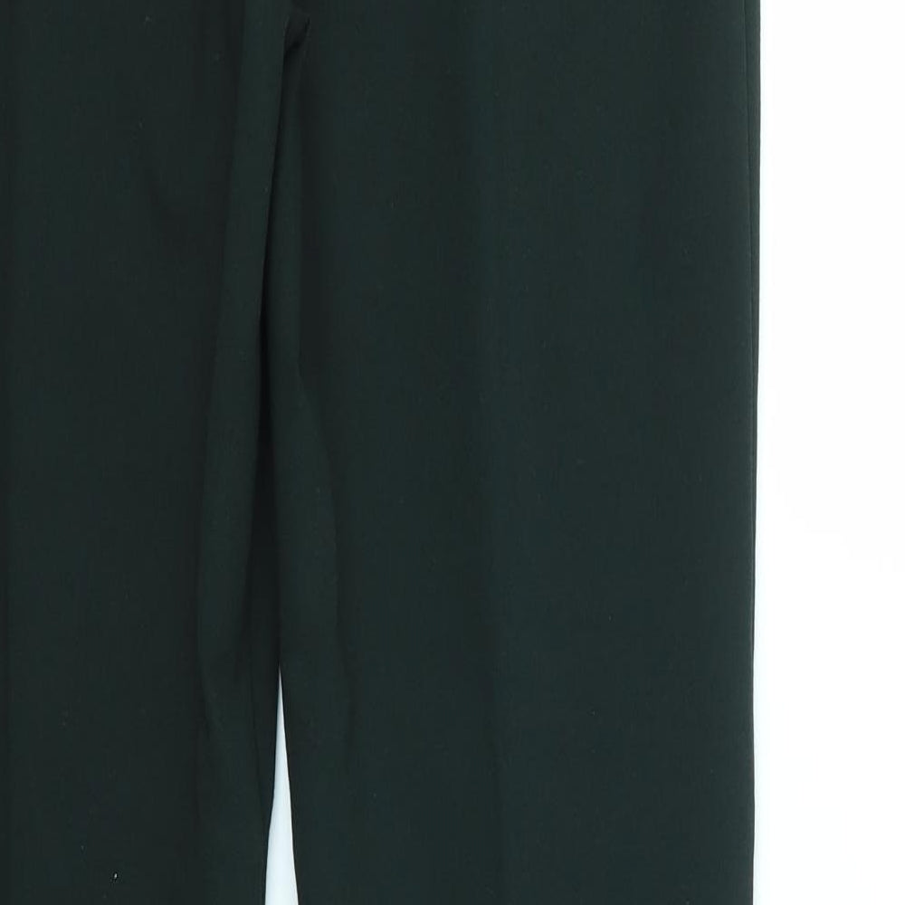 M&S Womens Green   Trousers  Size 14 L30 in - stretch waistband