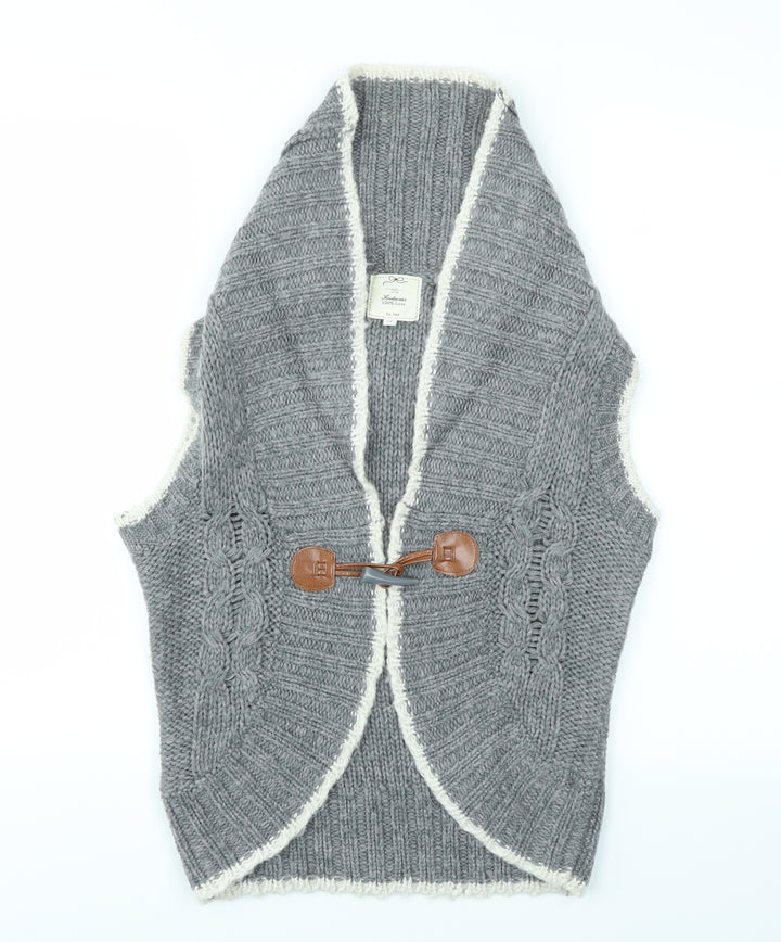 NEW LOOK Womens Grey Cardigan Jumper Size 12