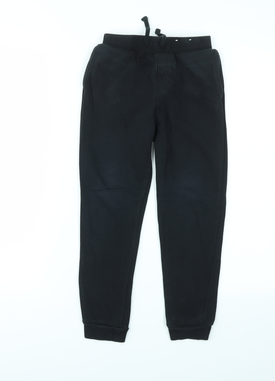 George Boys Black   Jogger Trousers Size 7 Years