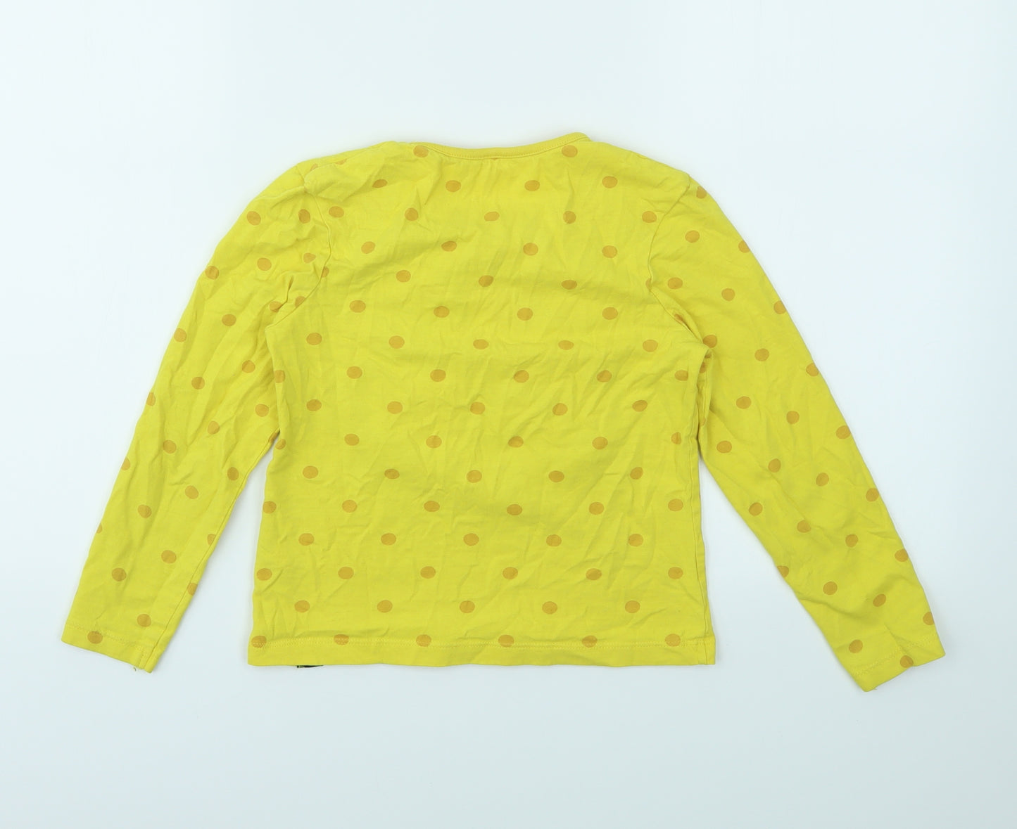 George Boys Yellow Animal Print  Basic T-Shirt Size 7-8 Years