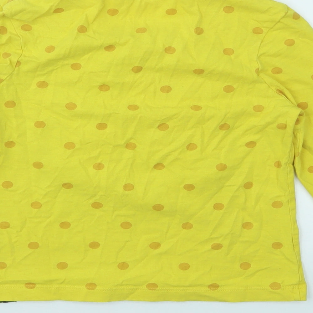 George Boys Yellow Animal Print  Basic T-Shirt Size 7-8 Years