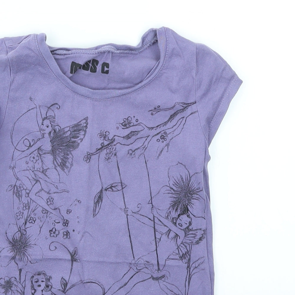 Cherokee Girls Purple   Basic T-Shirt Size 9-10 Years