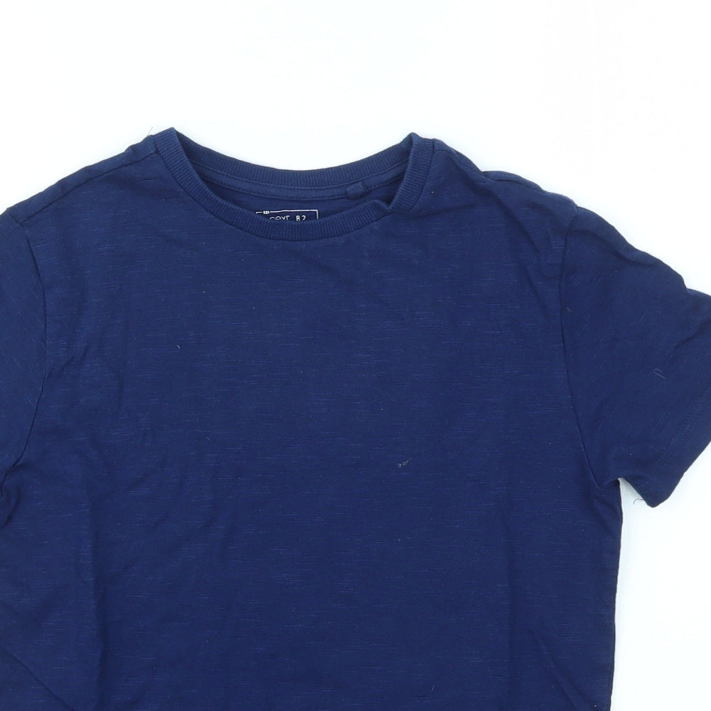 NEXT Boys Blue Houndstooth  Basic T-Shirt Size 9 Years