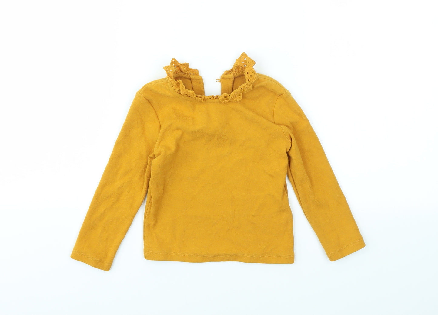 NEXT Girls Yellow   Basic T-Shirt Size 12-18 Months
