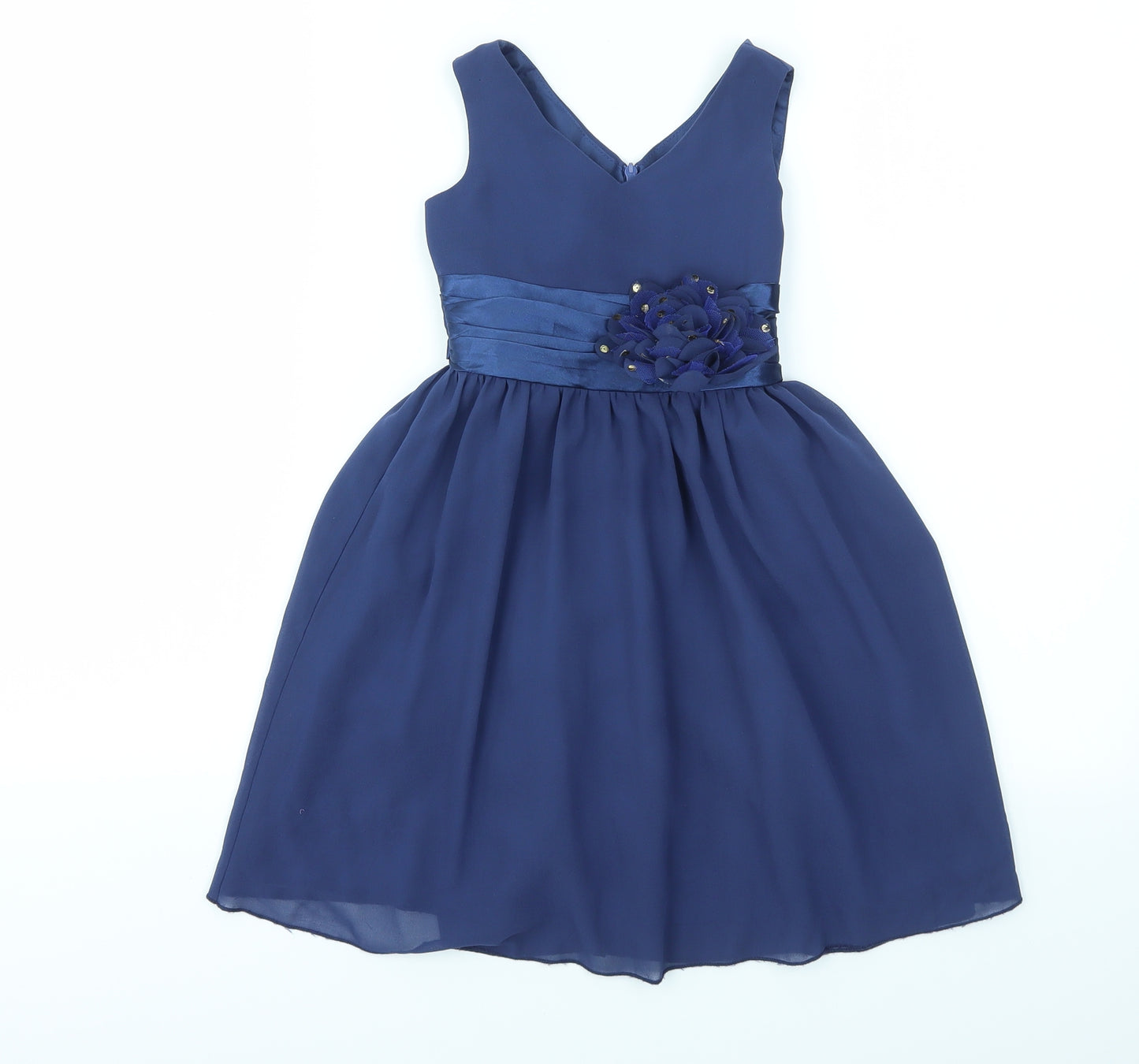 IEFIEL Girls Blue   Fit & Flare  Size 2 Years