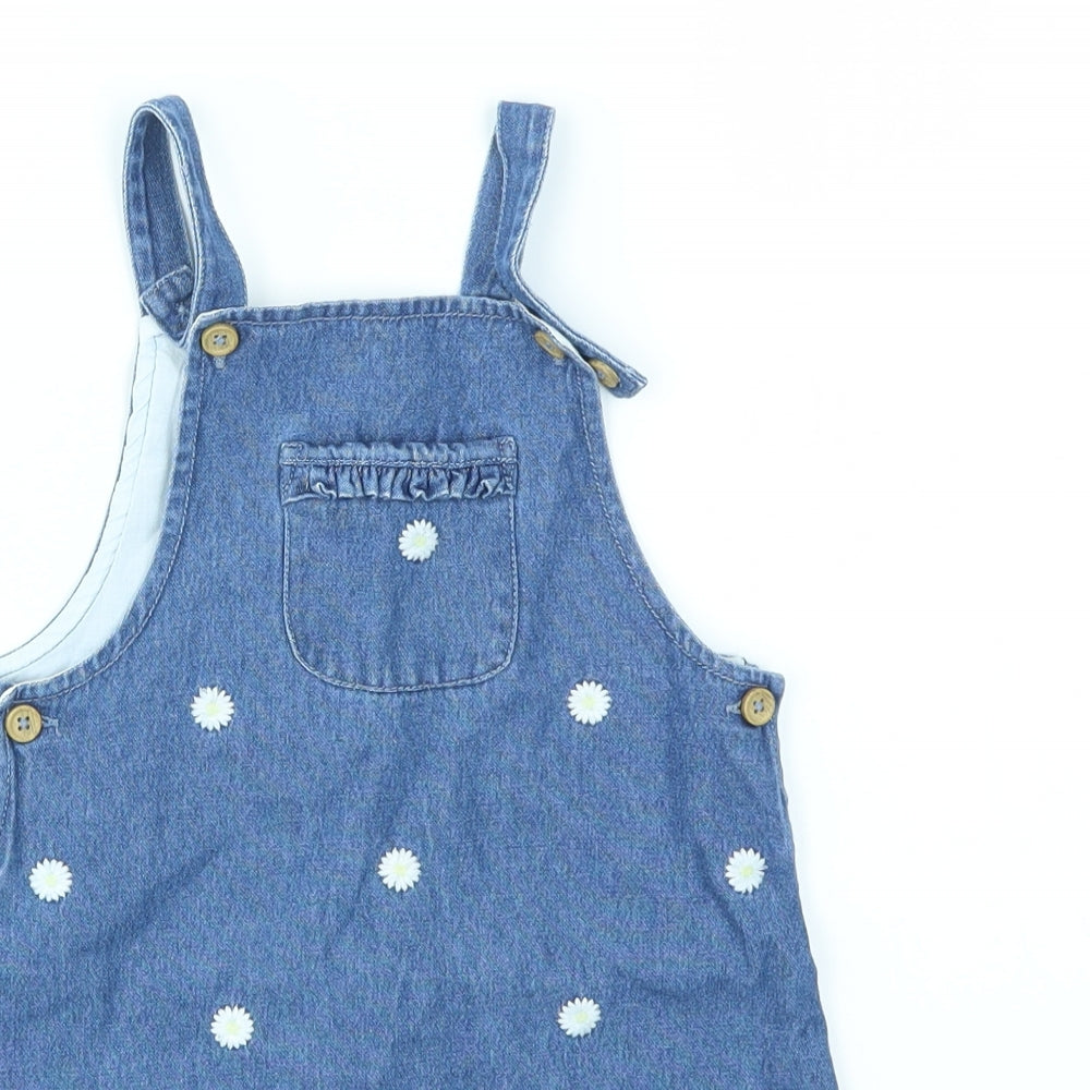 TU Girls Blue Floral  Fit & Flare  Size 18-24 Months