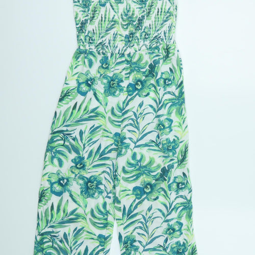 Nutmeg Girls Green Geometric  Jumpsuit One-Piece Size 9-10 Years