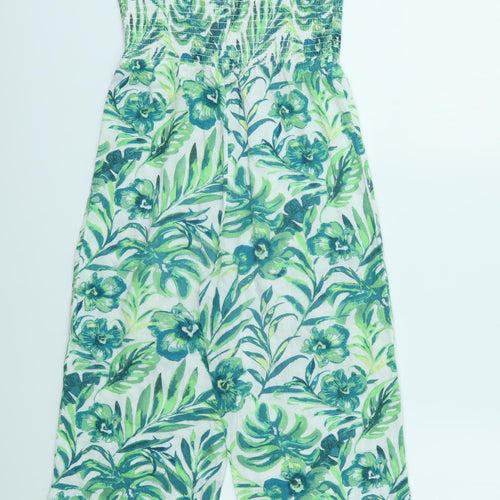 Nutmeg Girls Green Geometric  Jumpsuit One-Piece Size 9-10 Years