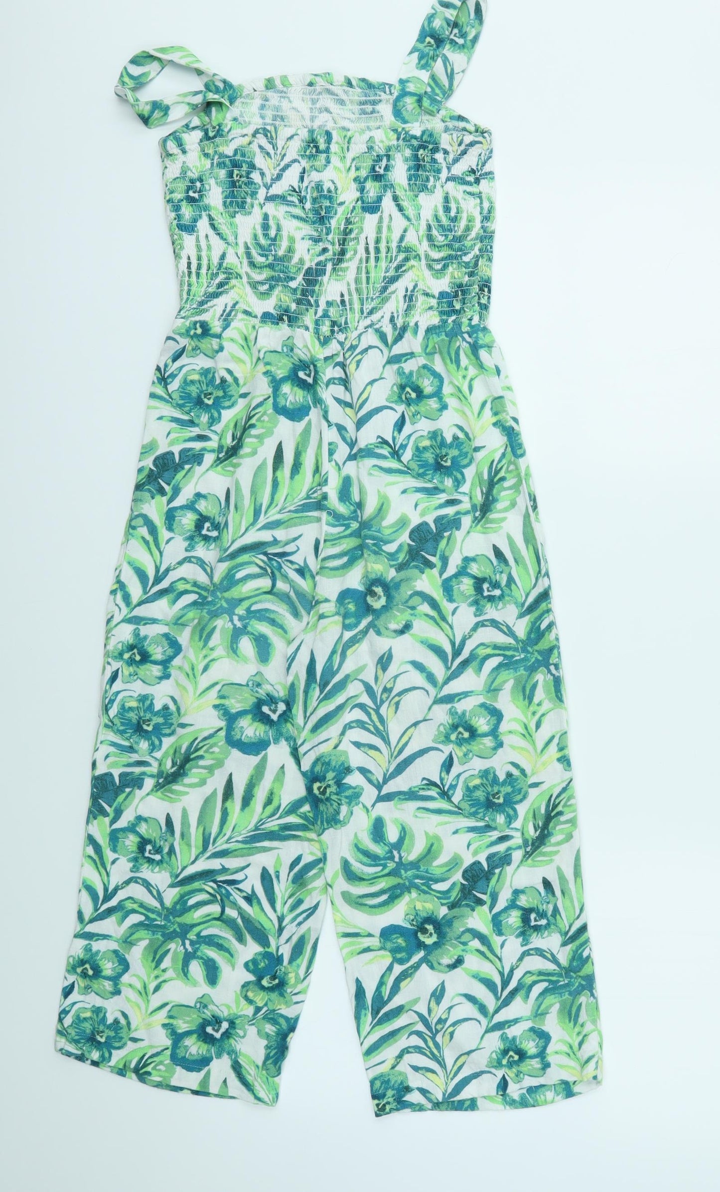 Nutmeg Girls Green Geometric  Jumpsuit One-Piece Size 9-10 Years
