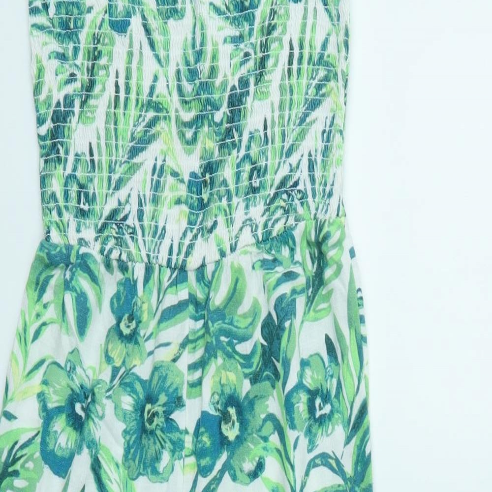 Nutmeg Girls Green Geometric  Jumpsuit One-Piece Size 9-10 Years