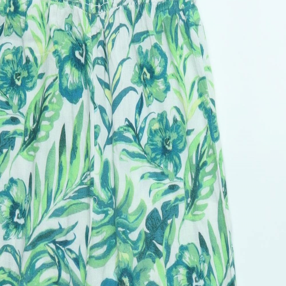 Nutmeg Girls Green Geometric  Jumpsuit One-Piece Size 9-10 Years