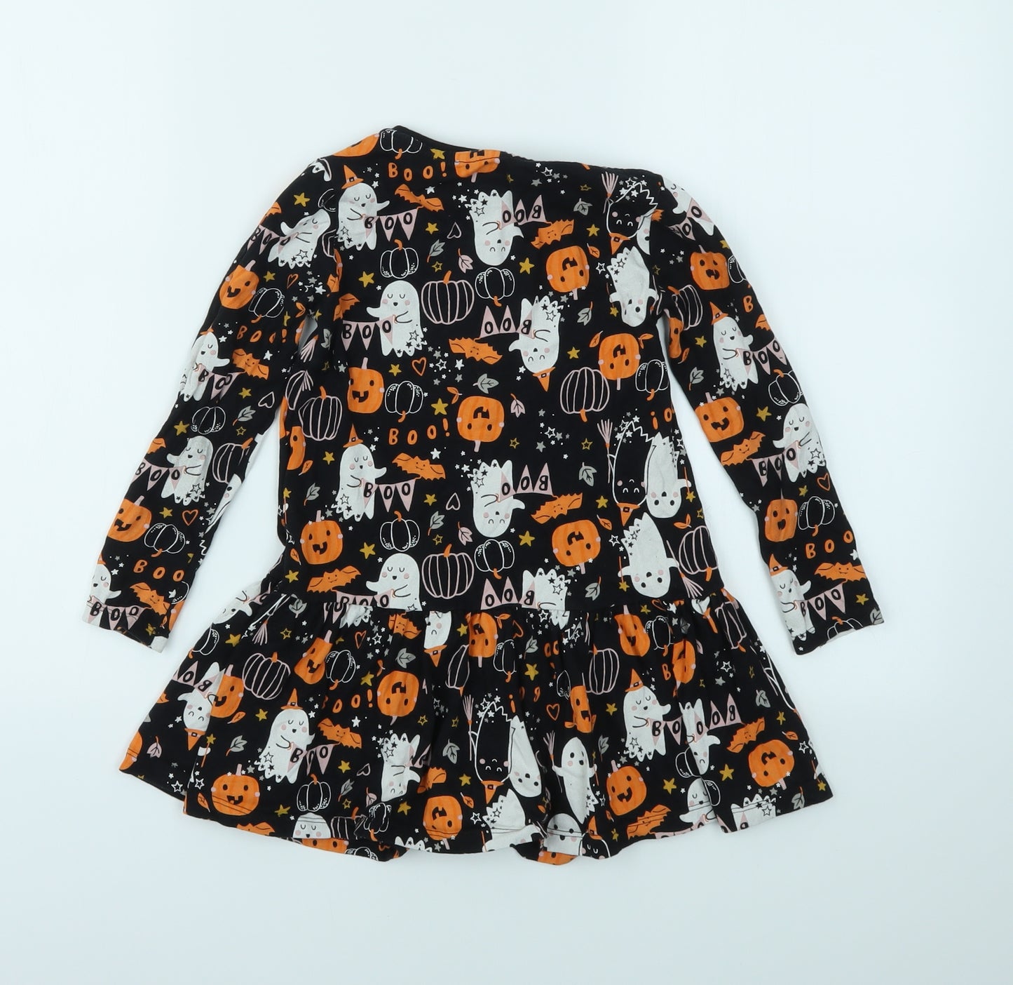 F&F Girls Multicoloured Geometric  Fit & Flare  Size 5-6 Years