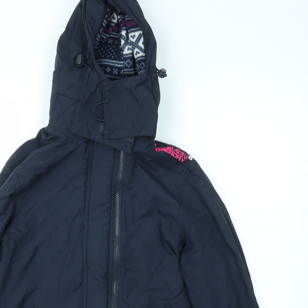 Superdry Womens Blue   Jacket Coat Size L