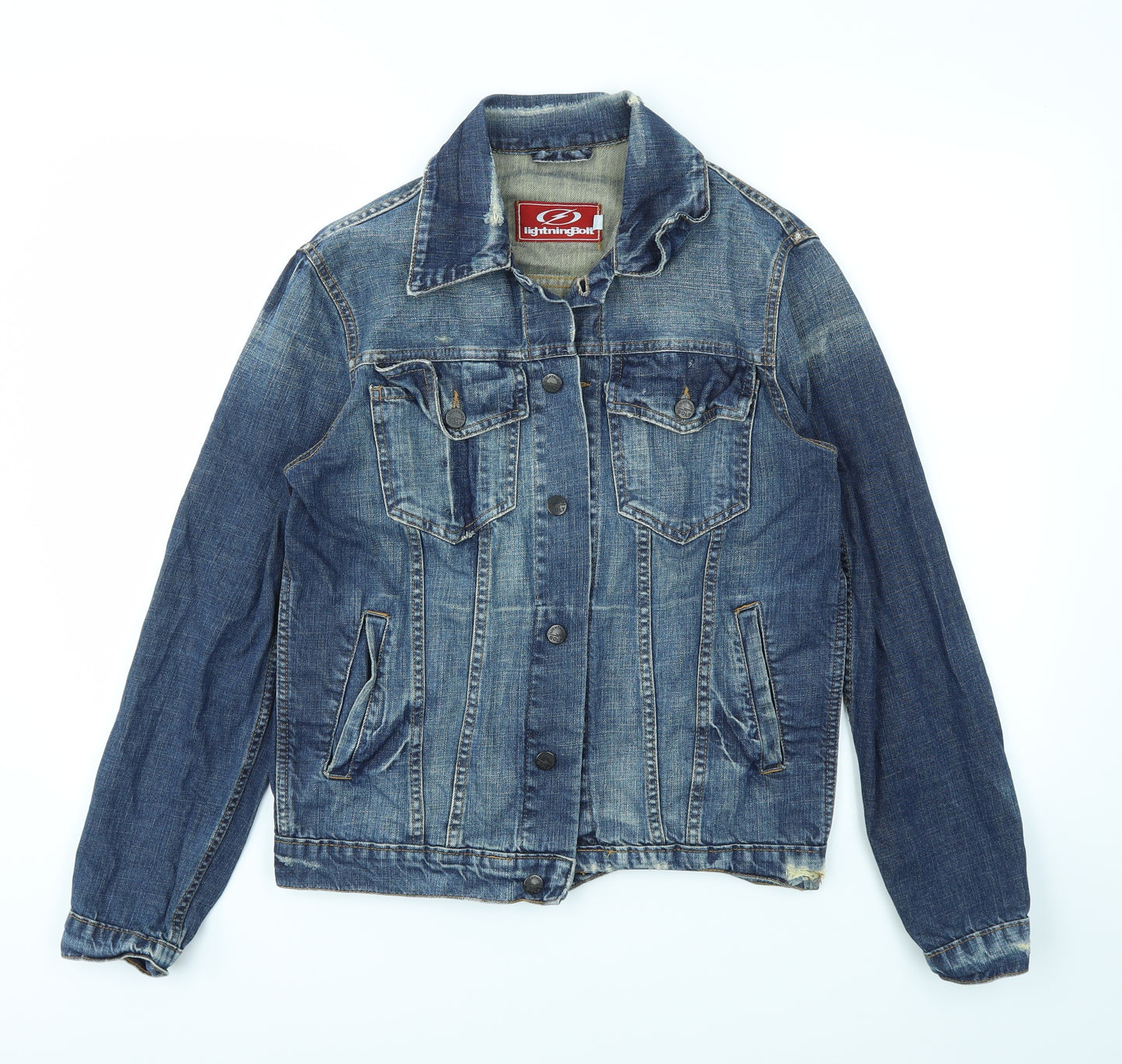 Lightning Bolt Mens Blue   Jacket  Size XS