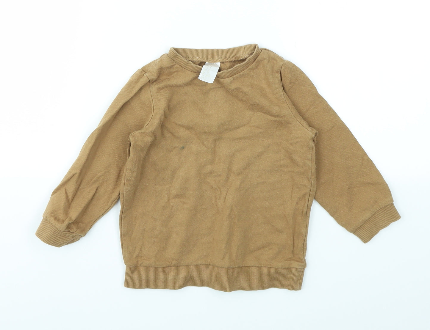 H&M Boys Brown   Pullover Jumper Size 12-18 Months