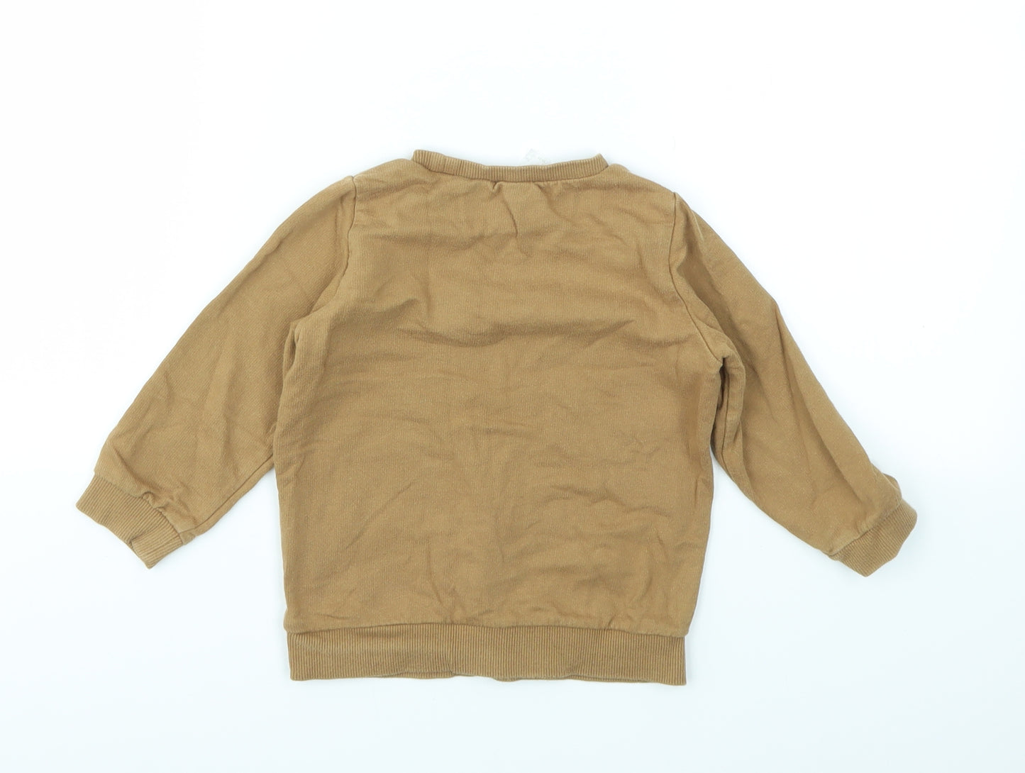 H&M Boys Brown   Pullover Jumper Size 12-18 Months