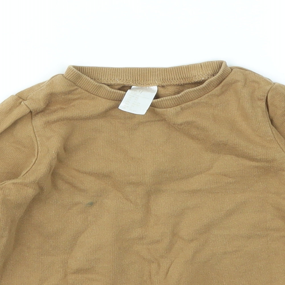 H&M Boys Brown   Pullover Jumper Size 12-18 Months