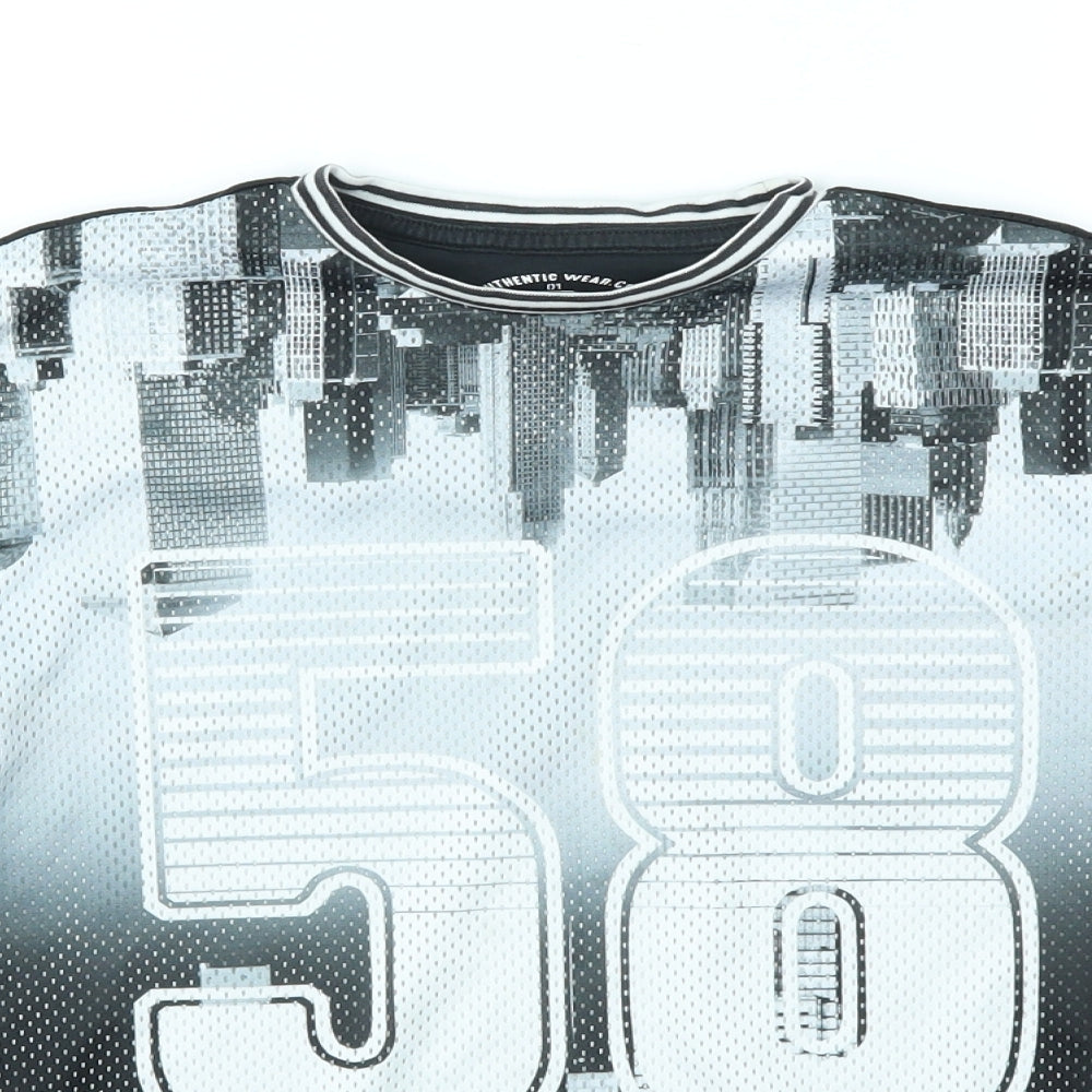 F&F Boys Black   Basic T-Shirt Size 7-8 Years