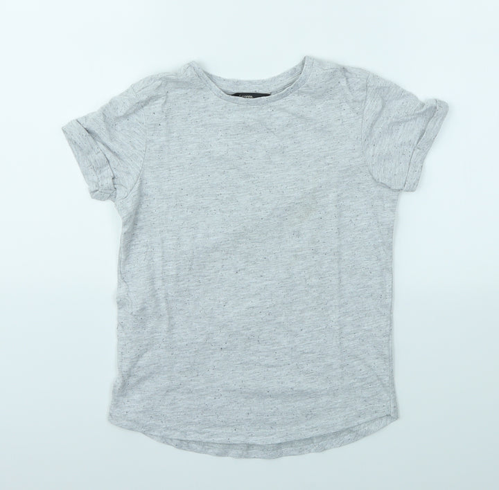 George Boys Grey Basic T-Shirt Size 8-9 Years