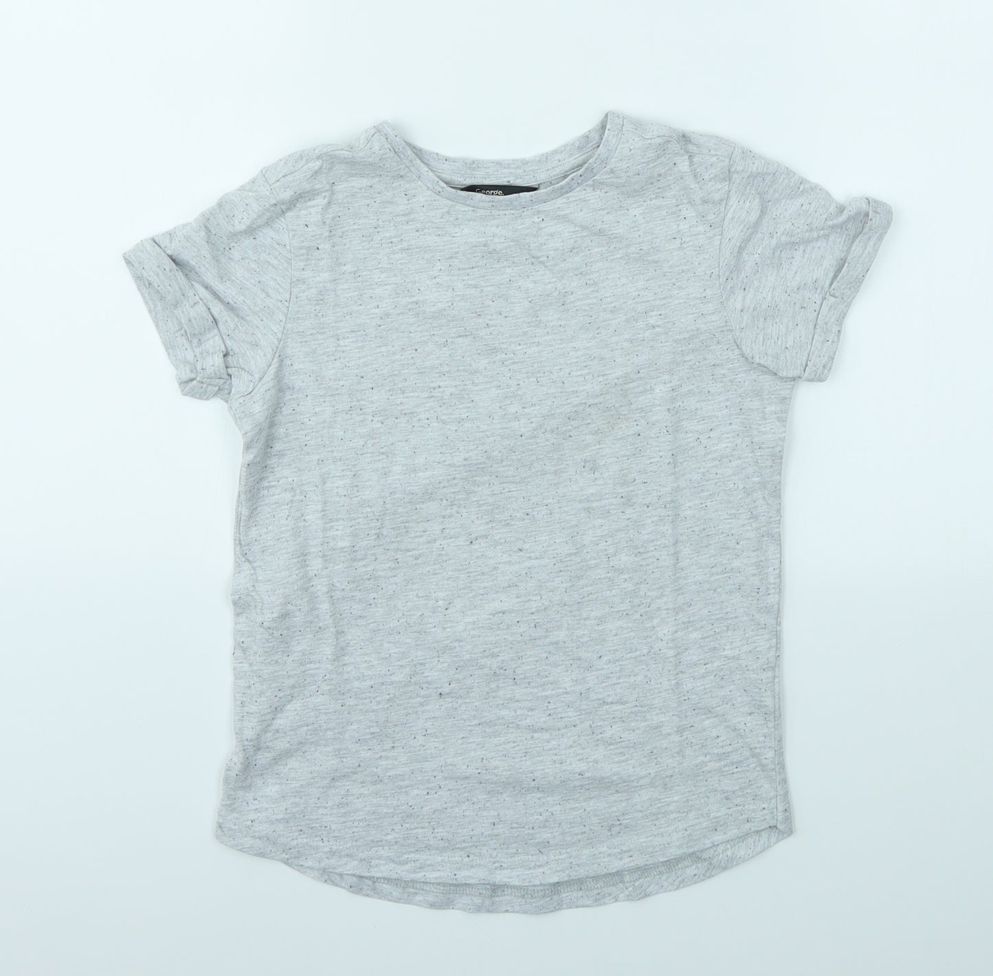 George Boys Grey   Basic T-Shirt Size 8-9 Years