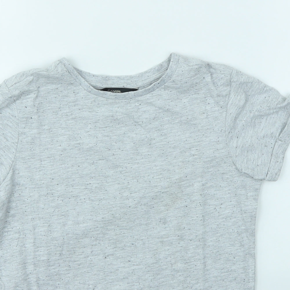 George Boys Grey   Basic T-Shirt Size 8-9 Years