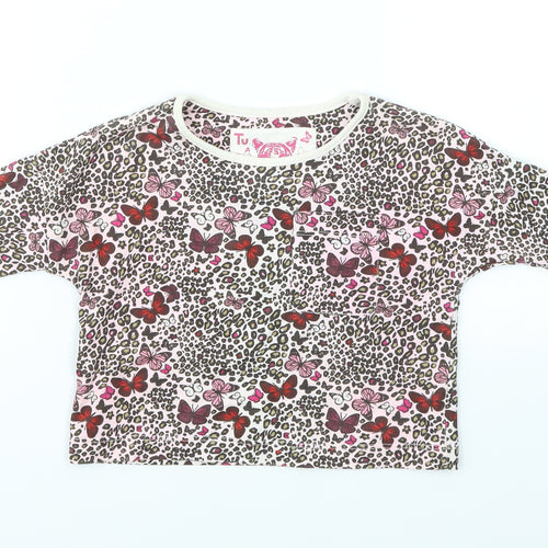 TU Girls Multicoloured Floral  Basic T-Shirt Size 3 Years