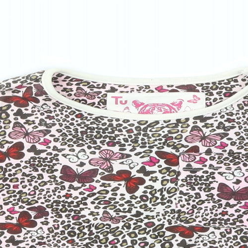 TU Girls Multicoloured Floral  Basic T-Shirt Size 3 Years