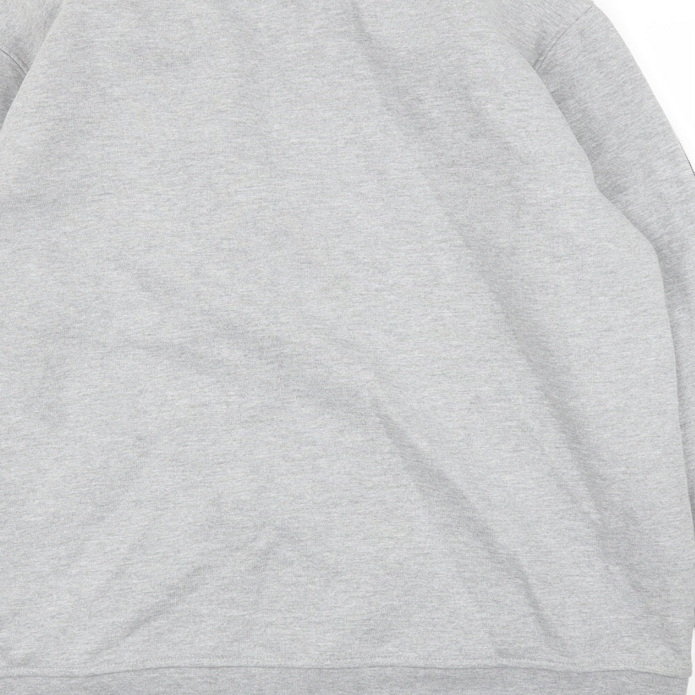 M&S Mens Grey   Full Zip Jumper Size L